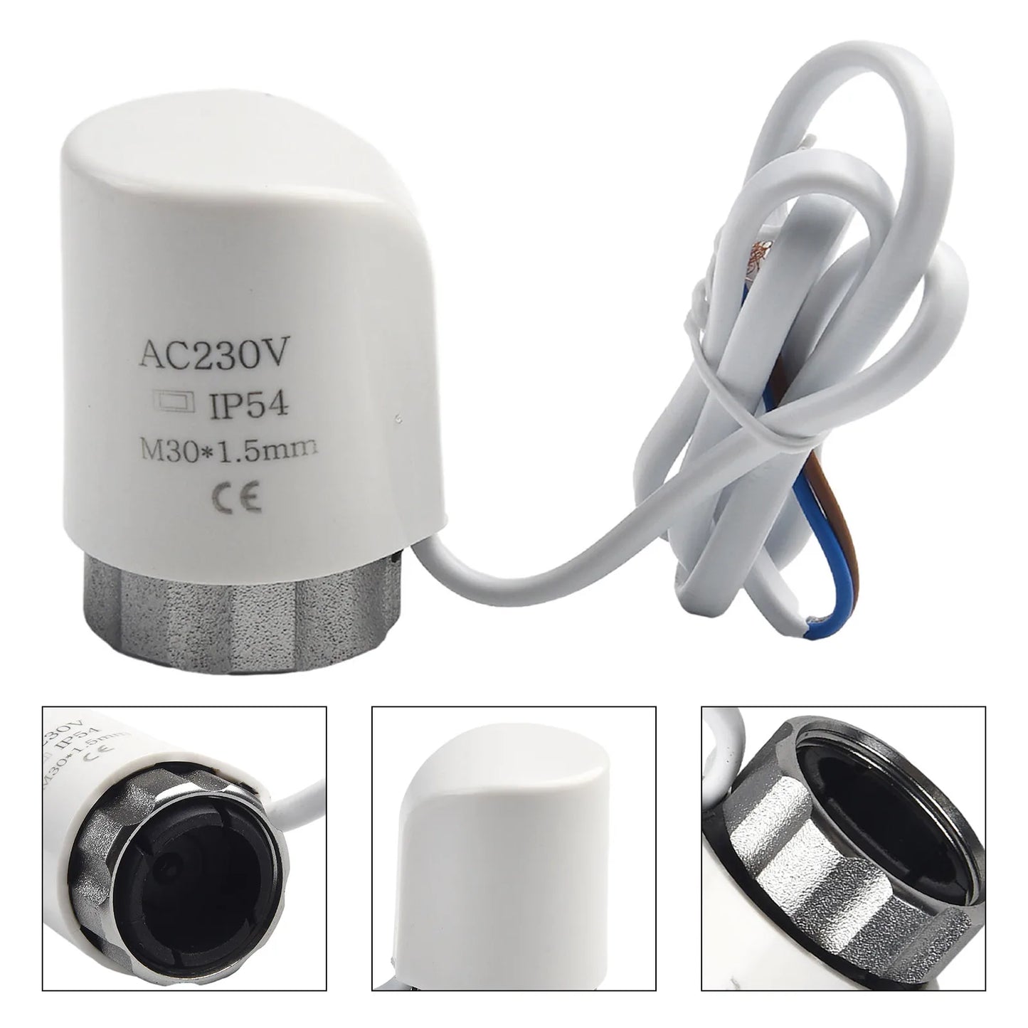 1 Pc AC230V Electric Thermal Actuator For Floor Heating Radiator Valve Adjust Control Temperature Actuator Valve Systems